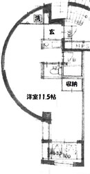 グリーンアベニューの物件間取画像